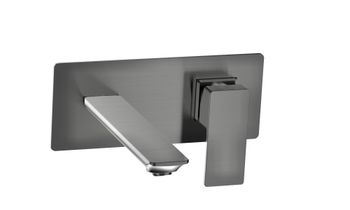 AQM6815GM Savona Смеситель для раковины, настен., на 2 отв., Комплект, металл — фото 1, Смесители для раковины