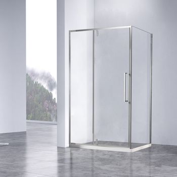 Душевой уголок Slim-N VSR-4SNP1012CL, 1200*1000, хром, стекло прозрачное — фото 3, Душевые уголки