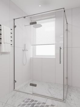 Душевой угол распашной Veconi Premium Alassio SP CH, 1200х1000x2000, хром, стекло прозрачное осветленное AL-SP-120100-00-CH-C4 — фото 1, Душевые уголки