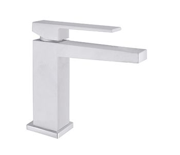 Смеситель для раковины Fiore KUBE 100BB8515, белый — фото 1, Смесители для раковины