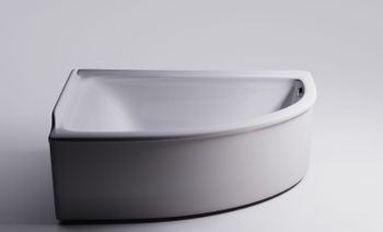 Ванна АНАСТАСИЯ пустая, литой мрамор, левая 1820х1250 01010025 — фото 1, Ванны