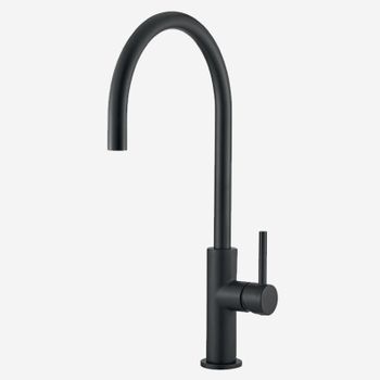 Смеситель для кухни Webert Oblique OB920302560, черный — фото 1, Смесители для кухни