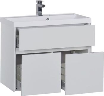Тумба под раковину Aquanet Латина 80 белый 00179638 — фото 1, Тумбы под раковину