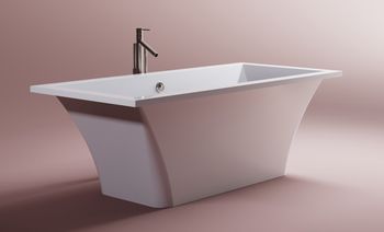 Ванна ЛОТУС пустая, литой мрамор 1850х850 01010036 — фото 10, Ванны