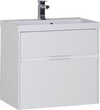 Тумба под раковину Aquanet Латина 70 белый (2 ящика) 00180032 — фото 1, Тумбы под раковину
