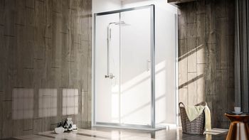 Душевой угол Veconi Rovigo RV-072, 1500х1000х1900 хром, стекло прозрачное RV072-150100-01-C4 — фото 2, Душевые уголки