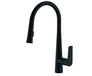 CREAVIT Смеситель для мойки спиральный ЧЕРНЫЙ MF8858S — фото 1, Смесители для раковины