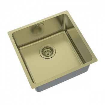 Мойка IDDIS Edifice для подстольного монтажа золото (EDI44B0i77) — фото 2, Кухонные мойки