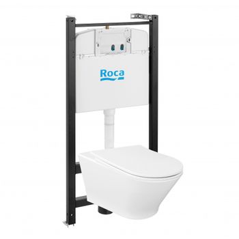 THE GAP ROUND чаша унитаза подвесная Rimless, с инсталляционной системой, сиденье 7893105000 — фото 1, Комплекты унитаз + инсталляция