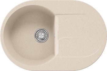 Кухонная мойка Polygran ATOL-760 No327 Кремовый 854857 — фото 1, Кухонные мойки