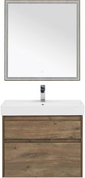 Мебель для ванной Aquanet Nova Lite 75 дуб рустикальный (2 ящика) 00254218 — фото 8, Комплекты мебели для ванной