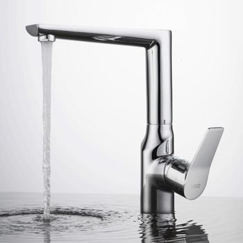 Смеситель для кухни D&K Rhein DA1262401, хром — фото 1, Смесители для кухни