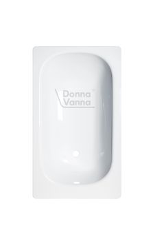 DONNA VANNA Ванна стальная 120x70x40 cм. с опорной подставкой, без ранта, белая орхидея, ВИЗ DV-25901 — фото 1, Стальные ванны