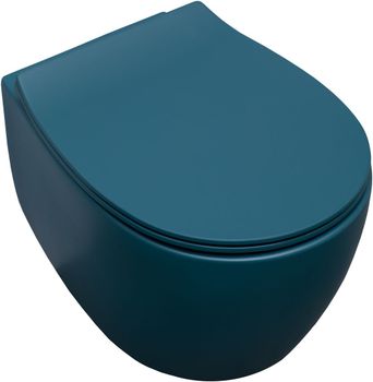 Чаша подвесного унитаза Allen Brau Fantasy 4.11004.PT петроль — фото 1, Подвесные унитазы