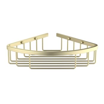 Товар: AQ4906BG угловая полка, шлиф. золото - фото 1 AQ4906BG угловая полка, шлиф. золото — фото 1, Полки для ванной и душа