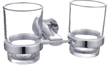 Стакан двойной стекло 53903 — фото 1, Стаканы для зубных щеток