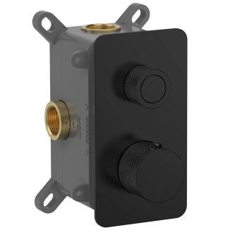 Смеситель с термостатом встраиваемый на 1 потребителя комплект с монтажной частью AQM8810MB — фото 1, Смесители