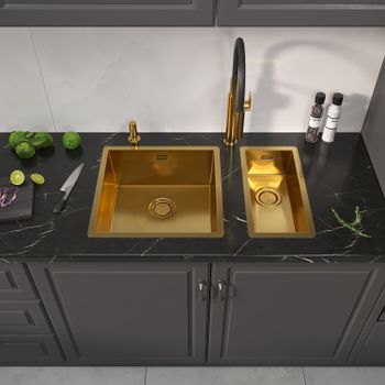 Кухонная мойка Reflexion Iseo RX2265BL оружейная сталь — фото 121, Кухонные мойки