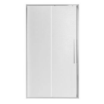 Дверь в нишу Niagara Nova NG-65-13CH (130х195) хром,стекло шиншилла,дверь раздвижная,1 место — фото 1, Душевые двери в нишу