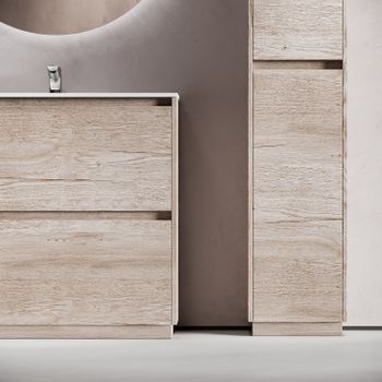 Товар: Тумба под раковину SANCOS Libra Floor напольная, 890х450х840, c двумя ящиками оснащенными доводчиками, дуб галифакс натуральный, арт. LB90FEG - фото 6 Тумба под раковину SANCOS Libra Floor напольная, 890х450х840, c двумя ящиками оснащенными доводчиками, дуб галифакс натуральный, арт. LB90FEG — фото 6, Тумбы под раковину