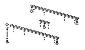207108 Ножки BASEL 402/412 (5 ножек) для поддона RIHO — фото 1, Комплектующие для поддонов