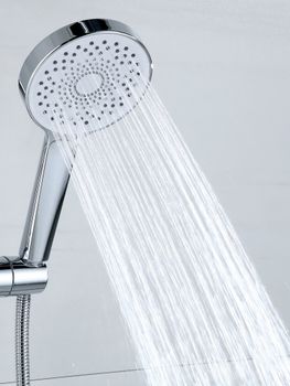 BOND B12-8200 Душевая стойка с термостатом и тропическим душем — фото 11, Душевые стойки