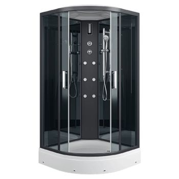 Душевая кабина ERLIT 57 серия ER571017-C24-RUS тонированное стекло — фото 2, Душевые кабины