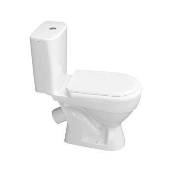 Унитаз-компакт КЕРАМИН ТОЛЕДО Slim МСМЛ Soft Close PP двухрежимный, сиденье тонкое полипропилен с микролифтом CDB00029609 (4810531150893) — фото 2, Напольные унитазы