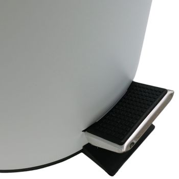 GIFORTES Ведро д/мусора 5 литров круглое, с крышкой SOFT CLOSE, белый матовый 32671 — фото 6, Мусорные ведра