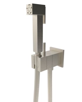 Гигиенический душ со смесителем Graffio Namir KSPAQ101-09NS, брошированный никель — фото 1, Гигиенические души