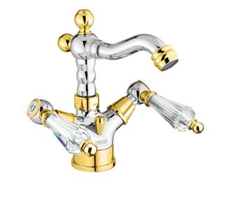 Смеситель для биде Fiore GIOIELLI (SWAROVSKI®) 08CO0635, хром/золото — фото 1, Смесители для биде