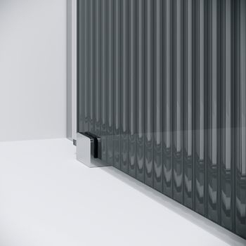 Душевое ограждение Niagara Nova NG-4624-34 (100х100х195) квадрат,раздвижная,хром,стекло рифленое,1 место — фото 10, Душевые уголки