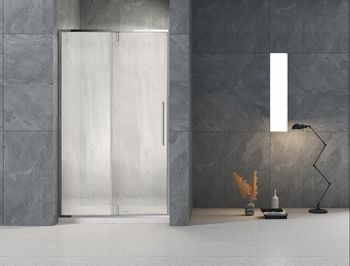 Душевая дверь Veconi Vianno VN-34R, 1000x1950, хром, стекло дождь VN34R-100-06-C7 — фото 2, Душевые двери в нишу