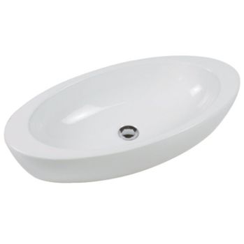 Раковина HATRIA NIDO Y0R201 накладная без отверстия без перелива цвет белый — фото 1, Раковины