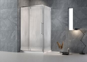 Душевой угол Veconi Rovigo RV-034R, 1200х1000х1950, хром, стекло дождь RV034R-120100-06-C7 — фото 1, Душевые уголки