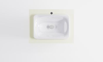 Тумба Классик 70см 1ящ RAL1013 мат., раковина Ретро бел глянц, столешница Solid в цвете 4631177715457 — фото 5, Тумбы с раковиной