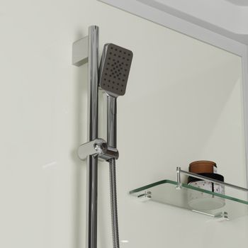 Душевая кабина Niagara Standart ST100/80/15Q (100х80х215) прямоугольник,поддон 15см,распашная,проф.белый,3 места — фото 8, Душевые кабины