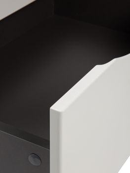 BOND Cube T55605 Тумба со столешницей подвесная белая матовая без раковины — фото 6, Тумбы под раковину