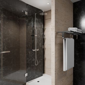 Стойка для душа Milacio Ultra ( MCU.151.SS ) нержавеющая сталь — фото 9, Душевые стойки