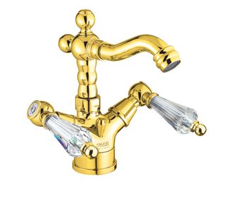 Смеситель для биде Fiore GIOIELLI (SWAROVSKI®) 08OO0635, золото — фото 1, Смесители для биде