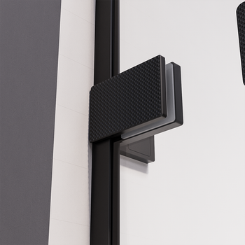 Душевой угол распашной Veconi Premium Alassio SP BB, 1300х800x2000, черный матовый, стекло черное AL-SP-13080-00-BB-C4 — фото 3, Душевые уголки