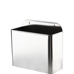 Контейнер для мусора на 11 литров настенный из нержавеющей стали 14098.2.S — фото 1, Мусорные ведра