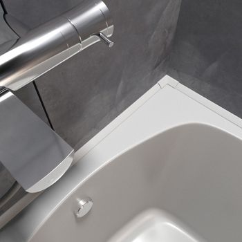 Бордюр для ванны и душевого поддона KDP 1950х20x27, цвет белый, Altasan KDP195 — фото 3, Аксессуары для ванной