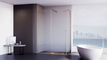 Товар: Душевой угол Premium Trento PTC-SP-50G, 1500х1000x2000, брашированное золото, стекло прозрачное PTC50-SP-150100-G-01-C4 - фото 1 Душевой угол Premium Trento PTC-SP-50G, 1500х1000x2000, брашированное золото, стекло прозрачное PTC50-SP-150100-G-01-C4 — фото 1, Душевые уголки