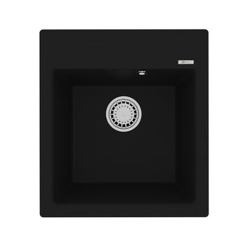 Товар: Кухонная мойка Lemark HANKA 450 врезная прямоугольная из кварцгранита, Антрацит 9910007 - фото 3 Кухонная мойка Lemark HANKA 450 врезная прямоугольная из кварцгранита, Антрацит 9910007 — фото 3, Кухонные мойки