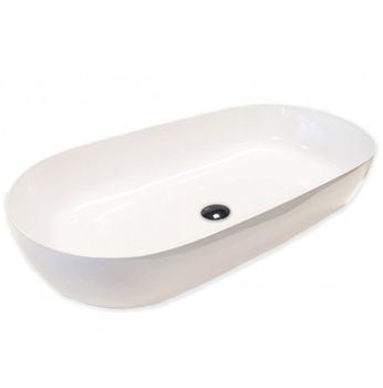 Раковина HATRIA HAPPY HOUR Y8AL01 накладная без отверстия без перелива цвет белый — фото 1, Раковины