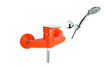 Смеситель для душа Fiore KEVON CHIC 81OX6510, хром/оранжевый — фото 1, Смеситель для душа