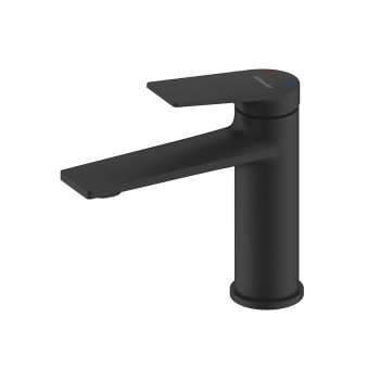 Смеситель для умывальника Milardo Azure черный матовый (AZUBL00M01) — фото 1, Смесители для раковины