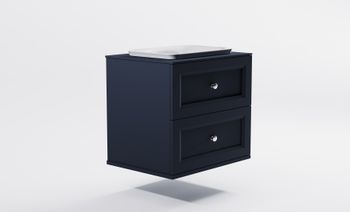 Товар: Тумба Классик 70см 2ящ RAL7024 мат., раковина Ретро бел глянц, столешница Solid в цвете 4631177715709 - фото 3 Тумба Классик 70см 2ящ RAL7024 мат., раковина Ретро бел глянц, столешница Solid в цвете 4631177715709 — фото 3, Тумбы с раковиной