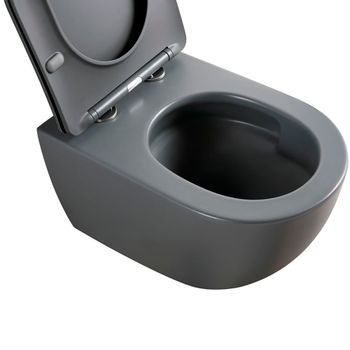 Унитаз подвесной Veconi Ento VEN-52TGr — фото 5, Подвесные унитазы